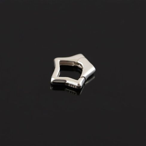 1PC 925 Sterling Silver Star Shape Jewelry Clasps,Spring Rings Connector Hooks for Jewelry Making Bracelet Necklace (Silver(S)) in Saudi Arabia