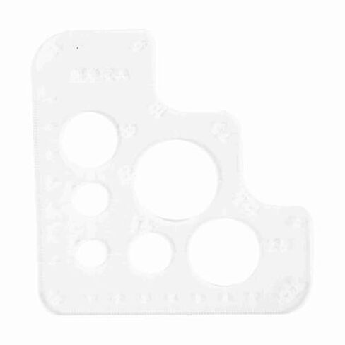 Clear Acrylic Circle Corner Hole, Sewing Tools Leather Positioning Set, Stitching Template Stencil for Leather Craft in Saudi Arabia