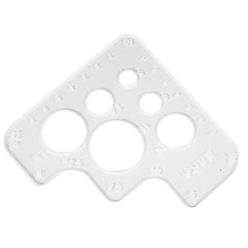 Clear Acrylic Circle Corner Hole, Sewing Tools Leather Positioning Set, Stitching Template Stencil for Leather Craft in Saudi Arabia