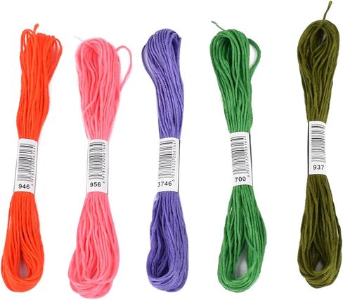 Embroidery Threads 50 Skeins Rainbow Color Embroidery Thread Used for DIY Yarn Craft, Cross-Stitch, Friendship Bracelets and Sewing (50 Colors) in Saudi Arabia