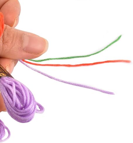 Embroidery Threads 50 Skeins Rainbow Color Embroidery Thread Used for DIY Yarn Craft, Cross-Stitch, Friendship Bracelets and Sewing (50 Colors) in Saudi Arabia