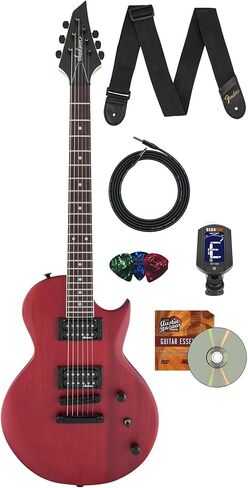 سلسلة Jackson JS Rhoads JS32 Guitar Guitar Satin Gray Bundle مع كابل الأدوات ، والحزام ، والمواسئ ​​، والاختيار ، و Austin Bazaar DVD التعليمي in Saudi Arabia