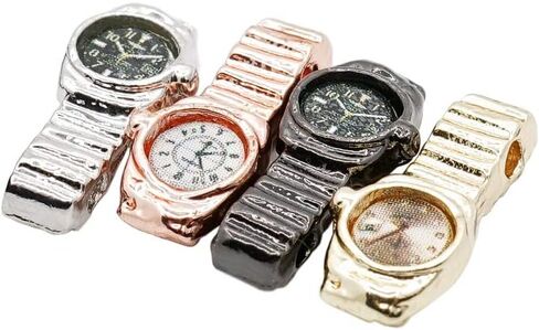 Odoria 1/12 Miniature Watches 4Pcs Dollhouse Decoration Accessories in Saudi Arabia