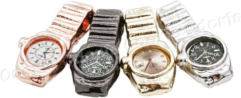 Odoria 1/12 Miniature Watches 4Pcs Dollhouse Decoration Accessories in Saudi Arabia