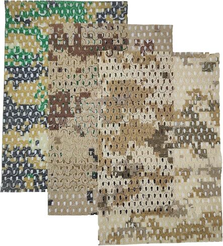 3 Pcs Camouflage Net Dense Foliage Set - Realistic Scenery for Military Model Tanks, AFVs, Dioramas, Wargaming & Terrain Building(Large Size) in Saudi Arabia