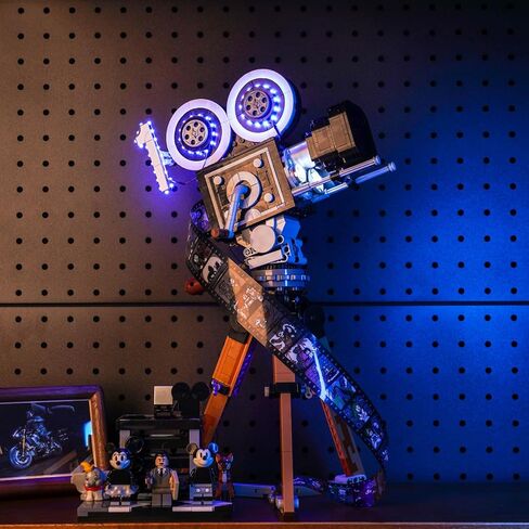 BrickBling LED Light Compatible with Lego Walt Tribute Camera 43230, Light Control Version Lighting Kit Compatible with Lego Camera-No Model Included in Saudi Arabia