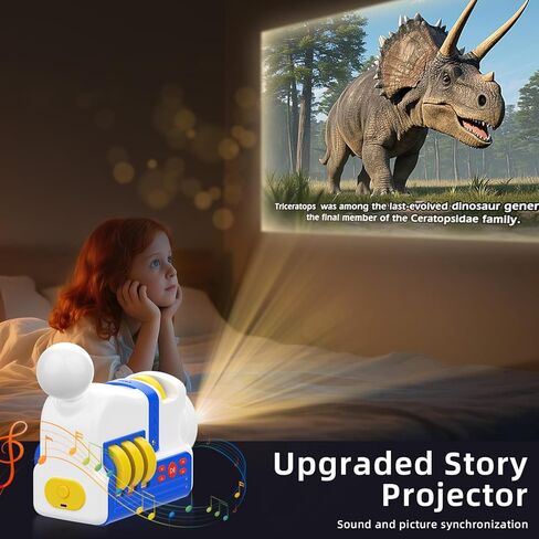 Story Projector for Kids - Educational Storybook Projector,Kids Story Projector with 32 Stories,White Noise & Night Light,Bedtime Story Player,Story Telling Toy for Toddlers Boys Girls Gifts Ages 3+ in Saudi Arabia