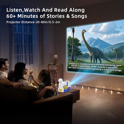 Story Projector for Kids - Educational Storybook Projector,Kids Story Projector with 32 Stories,White Noise & Night Light,Bedtime Story Player,Story Telling Toy for Toddlers Boys Girls Gifts Ages 3+ in Saudi Arabia