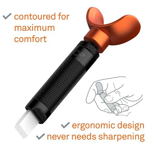 Slice 10502, Swivel Knife, Ideal for Detailed Patterns in Leather-Work, Finger Friendly Ceramic Blade, Never Needs Sharpening, Never Rusts, Lasts 11x as Long as Metal in Saudi Arabia
