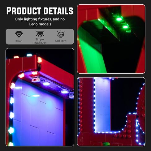 مجموعة إضاءة Nitemode LED متوافقة مع Lego Love 31214، ملحقات إضاءة مطورة وقابلة للتعديل (بدون نموذج) in Kuwait