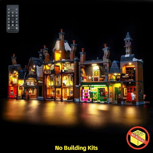 BrickBling LED Light Compatible with Lego Hogsmeade Village – Collectors' Edition, Creative Lighting Compatible with Lego 76457 - Excluding Bricks (RC Version Light) in Saudi Arabia