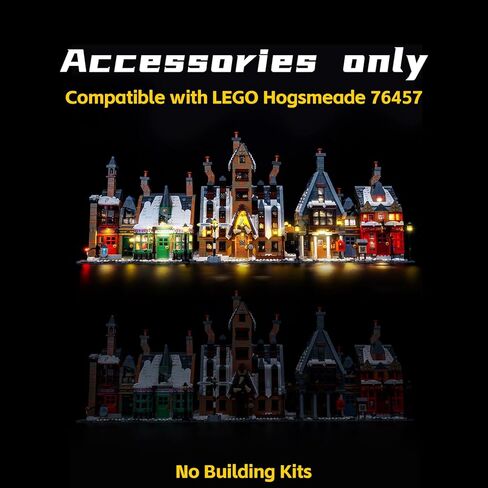 BrickBling LED Light Compatible with Lego Hogsmeade Village – Collectors' Edition, Creative Lighting Compatible with Lego 76457 - Excluding Bricks (RC Version Light) in Saudi Arabia
