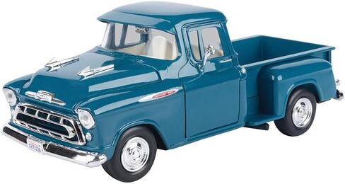 1957 3100 Stepside Pickup Truck Teal Metallic Timeless Legends Series 1/24 Diecast Model Car by Motormax 79381t in Saudi Arabia