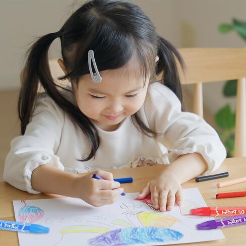 PATIKIL Black Oil Pastels, 36Pcs Soft Oil Crayons Pastels Stick Vibrant and Creamy Art Supplies Bulk for Artists Beginners Art Painting Drawing Blending Graffiti Gallery in Saudi Arabia
