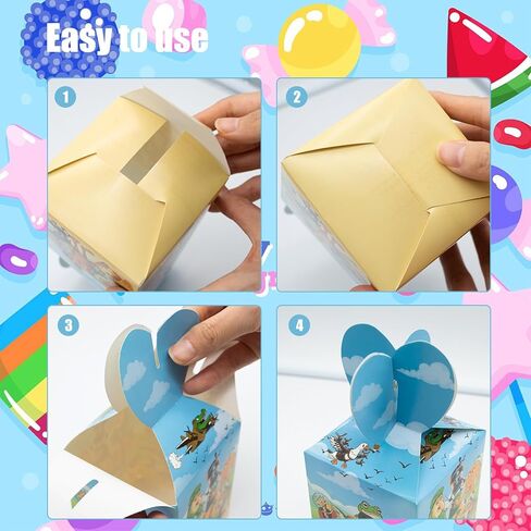 24pcs Italian Brainrot Treat Boxes, 7.3"x3.3"x3.9" Gift Boxes, Happy Birthday Tralalero Tralala Party Supplies, Brainrot Birthday Decorations for Kids in Saudi Arabia