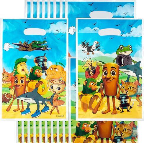 24pcs Italian Brainrot Treat Boxes, 7.3"x3.3"x3.9" Gift Boxes, Happy Birthday Tralalero Tralala Party Supplies, Brainrot Birthday Decorations for Kids in Saudi Arabia