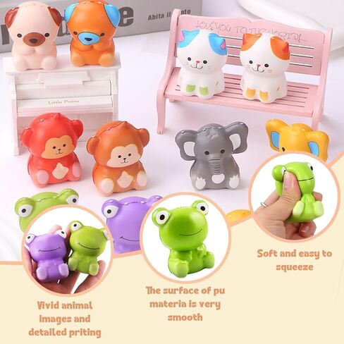 CAMIRUS 24PCS Animal Slow Rising Squishies, Slow Squishy Toys for Kids Jumbo Mochi Bulk for School Classroom Rewards Party Favors Prizes Squeeze Fidget in Kuwait