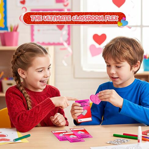 4E's Novelty 36 Pack Valentines Day Cards Gifts for Kids Classroom Heart Mazes Set Boys Girls, School Classroom Exchange Toy Bulk Party Favors, Valentine's Day Gifts for Kids in Saudi Arabia