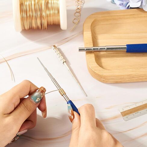 3Pcs Wire Looping Winding Rod, Wire Wrapping Tool Round Multi Jump Ring Mandrel Looping Rods Forming Rings Tool Set for DIY Jewelry Making in Saudi Arabia