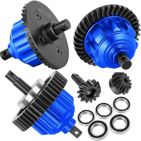RC Upgrades Part 37T/13T Differential Gear for 1/10 Wide Maxx Diff Maxx Slash Series RC Car,Steel Diff Gear Hops up,Navy Blue in Saudi Arabia