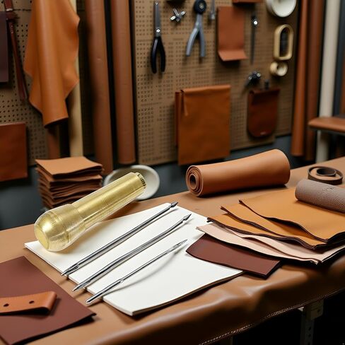 4 Pcs Gold Canvas Leather Sewing Taper Stitcher with Metal Handle Hand Crochet Stitching Tent Shoes Repairing Tools,Leathercraft in Saudi Arabia