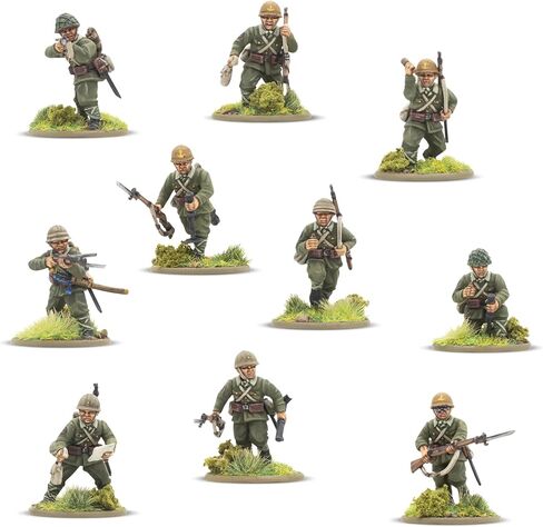 Warlord Games Japanese Army Infantry Platoon - 28mm Scale Plastic Miniatures for Bolt Action Highly Detailed World War 2 Miniatures in Saudi Arabia