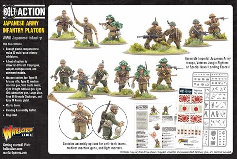 Warlord Games Japanese Army Infantry Platoon - 28mm Scale Plastic Miniatures for Bolt Action Highly Detailed World War 2 Miniatures in Saudi Arabia
