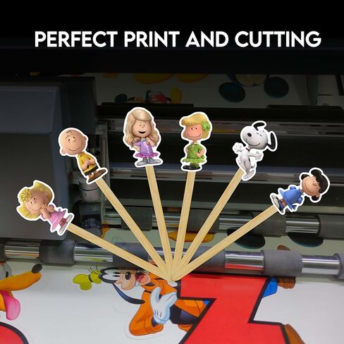 Charlie Broown Cupcake Topper Party Decoration, Classic Cartoon Style Cupcake Picks for Birthday Celebration, Premium Cardstock Decorative Toppers for Dessert Table and Party Display in Saudi Arabia