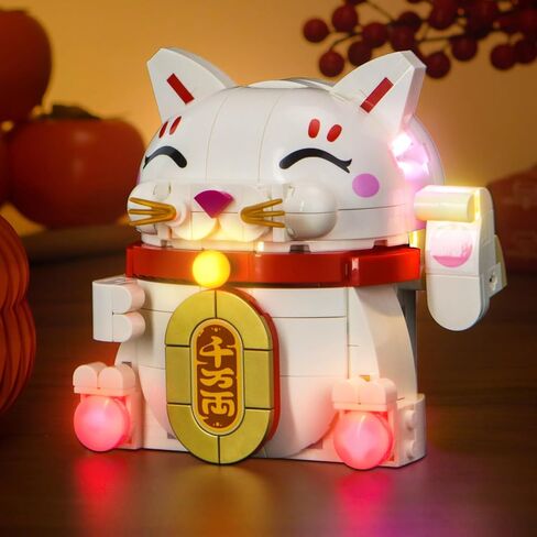 Light kit Compatible with Lego Lucky Cat - No Model Only Light, LED Lighting Accessories Compatible with Lego Lucky Cat 40813 in Saudi Arabia