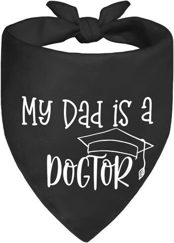 My Dad is Single Black Dog Bandana, Funny Valentine's Day Dogs Bandana, Humor Puppy Scarf Decoration Accessory for Single Owner, Birthday Christmas for Dog Dad in Saudi Arabia