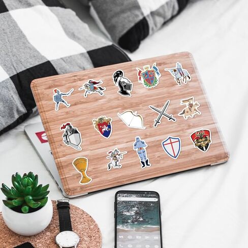 60PCs Medieval Knights Stickers Pack, Vinyl Decals, Delicate Gift & Party Favor Stickers for Laptop, Water Bottle,Journal,Guitar Decals for Kids,Teens Sticker Collectors, DIY Lovers..(Knights) in Saudi Arabia