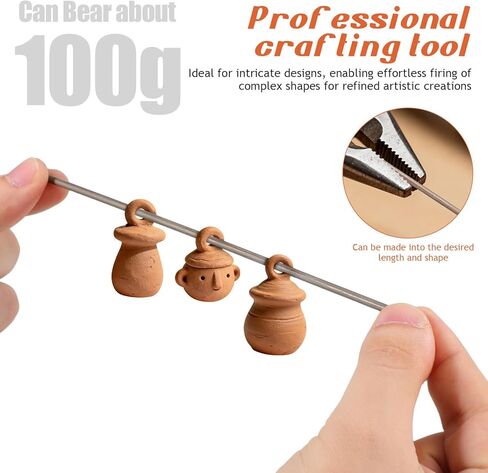 Veemoon سلك تنجستن عالي الحرارة 2462 درجة فهرنهايت، 4 قطع درجة حرارة عالية لفرن السيراميك المقاوم للمجوهرات سلك أدوات إطلاق الفخار التنغستن لفائف معدنية فرن مقاوم للحرارة 20. 00x0. 30x0. in Kuwait