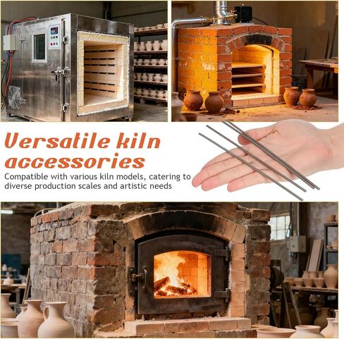 Veemoon سلك تنجستن عالي الحرارة 2462 درجة فهرنهايت، 4 قطع درجة حرارة عالية لفرن السيراميك المقاوم للمجوهرات سلك أدوات إطلاق الفخار التنغستن لفائف معدنية فرن مقاوم للحرارة 20. 00x0. 30x0. in Kuwait