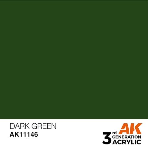 AK Interactive الجيل الثالث أكريليك أخضر داكن 17 مل in Saudi Arabia