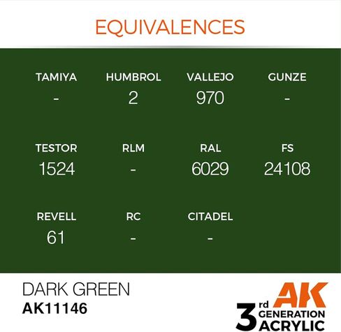 AK Interactive الجيل الثالث أكريليك أخضر داكن 17 مل in Saudi Arabia