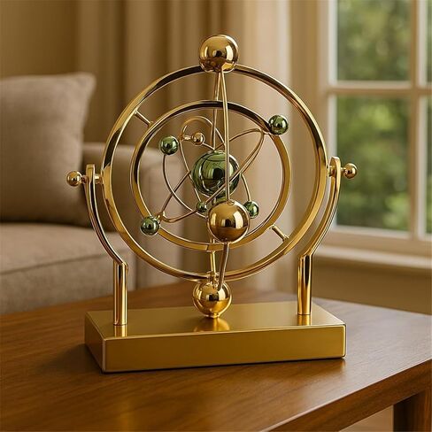 Celestial Orbit Perpetual Motion Pendulum, Kinetic Art Desk Decor 3D Space,Battery Powered Perpetual Motion Machine, Kinetic Art Desk Decor Science, Magnetic Balance Model for Home Or Office in Saudi Arabia