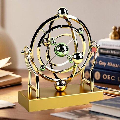 Celestial Orbit Perpetual Motion Pendulum, Kinetic Art Desk Decor 3D Space,Battery Powered Perpetual Motion Machine, Kinetic Art Desk Decor Science, Magnetic Balance Model for Home Or Office in Saudi Arabia