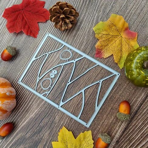 Christmas Border Eyes Frame Square Metal Die Cuts,Spring Sunflower Frame Leaf Cutting Dies Cut Stencils for DIY Scrapbooking Album Decorative Embossing Paper Dies for Card Making in Saudi Arabia