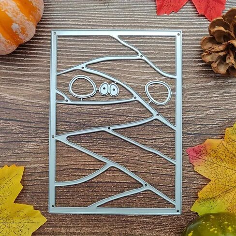 Christmas Border Eyes Frame Square Metal Die Cuts,Spring Sunflower Frame Leaf Cutting Dies Cut Stencils for DIY Scrapbooking Album Decorative Embossing Paper Dies for Card Making in Saudi Arabia