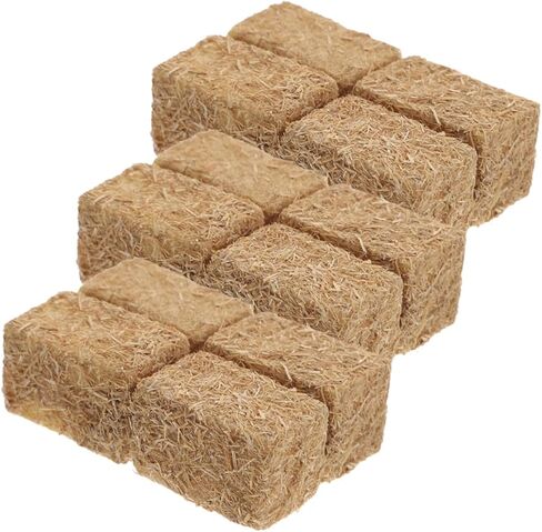 FRCOLOR Mini Faux Hay Bales 12Pcs Miniature Straw Haystack Decor for Dollhouse Garden Autumn Harvest DIY Scene Layout Craft Supplies in Saudi Arabia