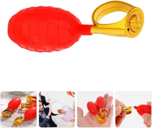 2Pcs Water Squirting Ring Prank Supplies Easy Activation Fun Accessories for April Fool's Day Party Humorous Water Play for Adults in Saudi Arabia