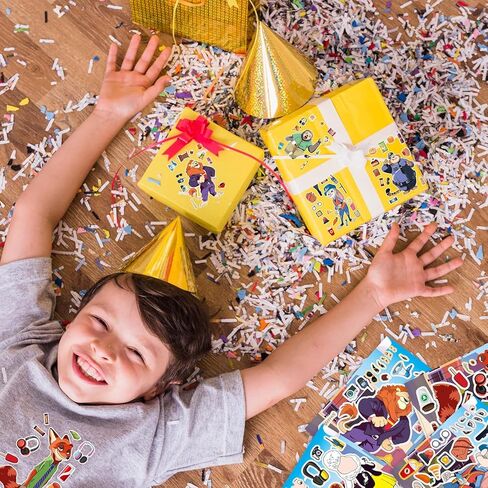 24 قطعة من ملصقات Zoot 2 تصنع وجهًا - 8 تصميمات Jud Hopps Nic Wilde Anime اللطيفة من ملصقات مدينة الحيوانات الكرتونية اصنعها بنفسك لمحبي سجل القصاصات ومستلزمات حفلات أعياد الميلاد وهدايا الألعاب in Kuwait