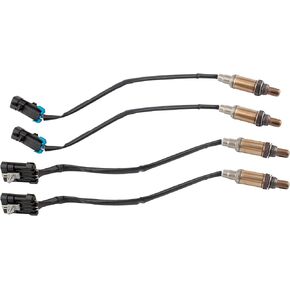 BOXI 4 قطع مستشعر الأكسجين O2 المنبع + المصب متوافق مع تشيفي جي إم سي كاديلاك إسكاليد أفالانش إكسبريس سيلفرادو تاهو سافانا سييرا يوكون K1500 K2500 1996-2002 (الرمز 4L60E) | 234-4012 234-4018
