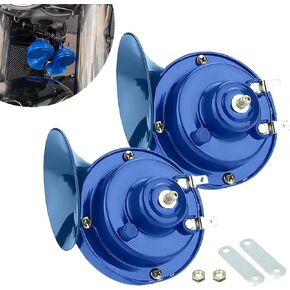 2 PCS Car Whistle Snail Air Horn, Super Loud 300DB High Bass Modified Waterproof Horn Replacement, 12V Two-tone Loud Horn Kit, Universal Accessories for Most Cars Motorcycles Boats (Black)