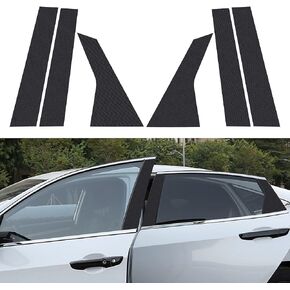 TOMALL Vinyl Stickers for Honda 11th Gen Civic 2022-2023, Carbon Fiber Window Door Pillars Protection, 6pcs Car Exterior Accessories Decoration