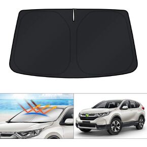 KUST Windshield Shade Custom Fit for Honda CR-V 2023 2024 2025 CRV Sun Shade Front Windshield Sun Visor Foldable Thicker 5-Layer Block Heat and Sun UV Rays