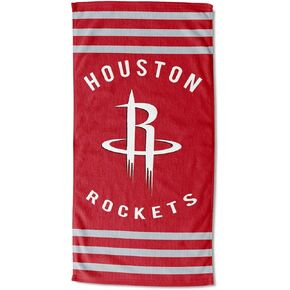 The Northwest Company NBA Houston Rockets Striped Beach Towel, 30 x 60-inches, Red, 30 x 60-inches