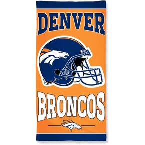 NFL Denver Broncos Fiber Beach Towel, 9 lb/30 x 60"