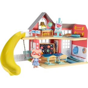 Sunshine Meadow School Complete Set with Miniature Flocked Figure, 21 Pieces , Ages 3+