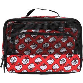 Hello Kitty All-Over Character Print 3-Piece Red Packing Cube Set